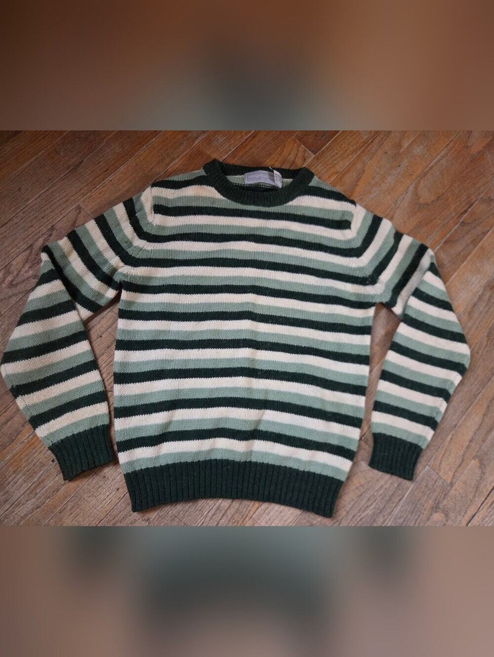 Vintage 1990s Boys striped Knit Sweater Sz Small